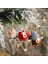 06- Kırmızı Yıldız Noel Süsleri Ahşap Elk Asılı Kolye Süs Ev Yeni Yıl Için Noel Ağacı Süslemeleri 2022 Noel Navidad Новый Год (Yurt Dışından) 2