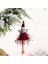 03-Red Noel Tüy Peluş Melek Bebek Asılı Kolye Noel Ağacı Süsler Melek Ev Dekor Dolap Asılı Oyuncak Çocuklar Hediye (Yurt Dışından) 1