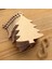 N 10 Adet Ahşap Ağaç Bezemeler Ahşap Noel Ağacı Boşlukları Noel Dıy Zanaat Kartı Dekor Için Ipler ile (Yurt Dışından) 3