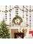 Yuvarlak Yeşil Noel Süslemeleri Ev Için 4 M Pırıltı Yıldız Kar Tanesi Kağıt Garlands Kolye Yeni Yıl 2023 Dekor Noel Navidad 2022 Süsler (Yurt Dışından) 1