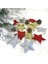 Gümüş 5 cm Noel Süslemeleri Altın Tozu Beş Köşeli Yıldız Noel Ağacı Dekorasyon Asılı Süsler Yıldız Zanaat (Yurt Dışından) 2