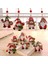 243-ARABA Navidad 2022 Noel Ağacı Boyalı Ahşap Kolye 12 Adet/kutu Gnome Süsler Ev Yeni Yıl 2023 Dekor Için Noel Dekorasyon (Yurt Dışından) 3