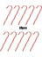RED-10PCS 1/10 Adet Noel Ağacı Şeker Kamışı Lolipop Kolye Noel Ağacı Askı Süsleri Noel Dekorasyonu Için Noel Partisi Malzemeleri (Yurt Dışından) 1