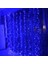 Mavi 6m x 2m 400LED Perde LED Dize Işıklar Noel Dekorasyonu 3m Uzaktan Kumanda Tatil Düğün Peri Çelenk Işıkları Yatak Odası Dış Mekan Ev Için (Yurt Dışından) 1