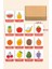 Ahşap Eğitici Kartlar Meyveleri Öğreniyorum Ingilizce Öğrenme Kartları Flash Cards 2