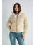 Bej Peluş Mont 1
