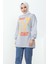 Gri West Baskılı İki İplik Sweatshirt 1