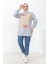 Gri West Baskılı İki İplik Sweatshirt 4