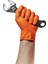 PowerGrip Ekstra Kalın Turuncu Nitril Eldiven Elmas Dokulu M 50 Adet x 20 Paket - Koli 2