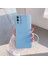 Oppo A55 4g Uyumlu Kılıf Zebana Love Yumuşak Silikon Kılıf Açık Mavi 1