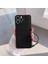 Apple iPhone 14 Pro Uyumlu Kılıf Zebana Love Yumuşak Silikon Kılıf Siyah 1