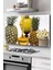 Ocak Arkası Cam Koruyucu Tezgah Ankastre Arkası Koruyucu | Ananas Desenli 1
