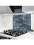 Cam Ocak Arkası Koruyucu | Mavi Mermer Desenli 1