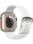 Watch Çizgili Silikon 42 44 45 49MM Uyumlu 7 Kademeli Sade Saat Kordonu Beyaz 2
