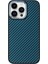 iPhone 13 Pro Max Magsafe Kablosuz Şarj Özellikli Karbonfiber Mavi Renkli Telefon Kılıfı 1