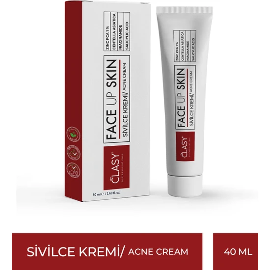 Clasy Care Face Up Skin Sivilce Kremi 40 ml Faceupskin Acne Cream 40ML