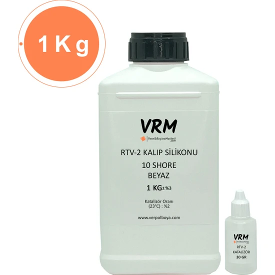 VRM Vernikrecinemarketi Rtv-2 Beyaz Kalıp Silikonu (10 Shore) 1 kg