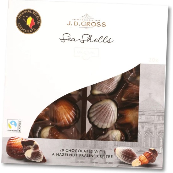 J D Gross Belgian Chocolate Sea Shells Deniz Kabu U Gr Fiyat