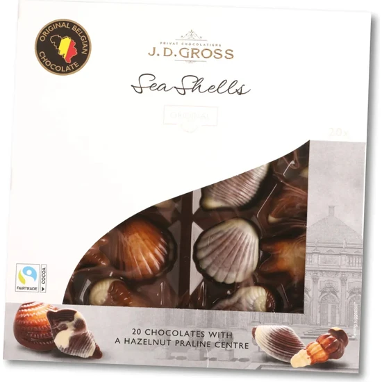 J. D. Gross Belgian Chocolate Sea Shells Deniz Kabuğu 250 gr
