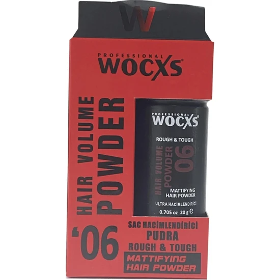 Wocxs 06 Ultra Hacim Veren Saç Şekillendirici Mat Pudra Wax Dust It 20 gr