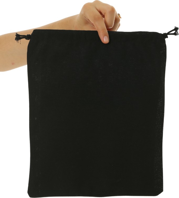 Baghashtag Siyah Bez Kese 38 cm x 47 cm görsel 5