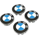 Blueoto  Bmw E36 E39 E46 E60 E90 F30 Jant Göbeği Kabartmalı Göbek Dış Çapı 6.8 mm (4'lü Set)