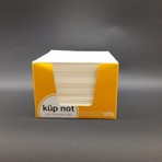 Umur Küp Not Kağıdı 550 Yaprak Krem Renk 8,5 cm x 8,5 cm Göz Yormayan Düz Desen