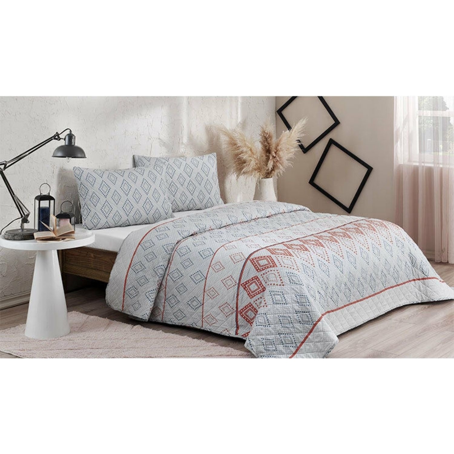 Özdilek Diamond Gri 160 x 230 cm Tek Kişilik Yatak Örtüsü