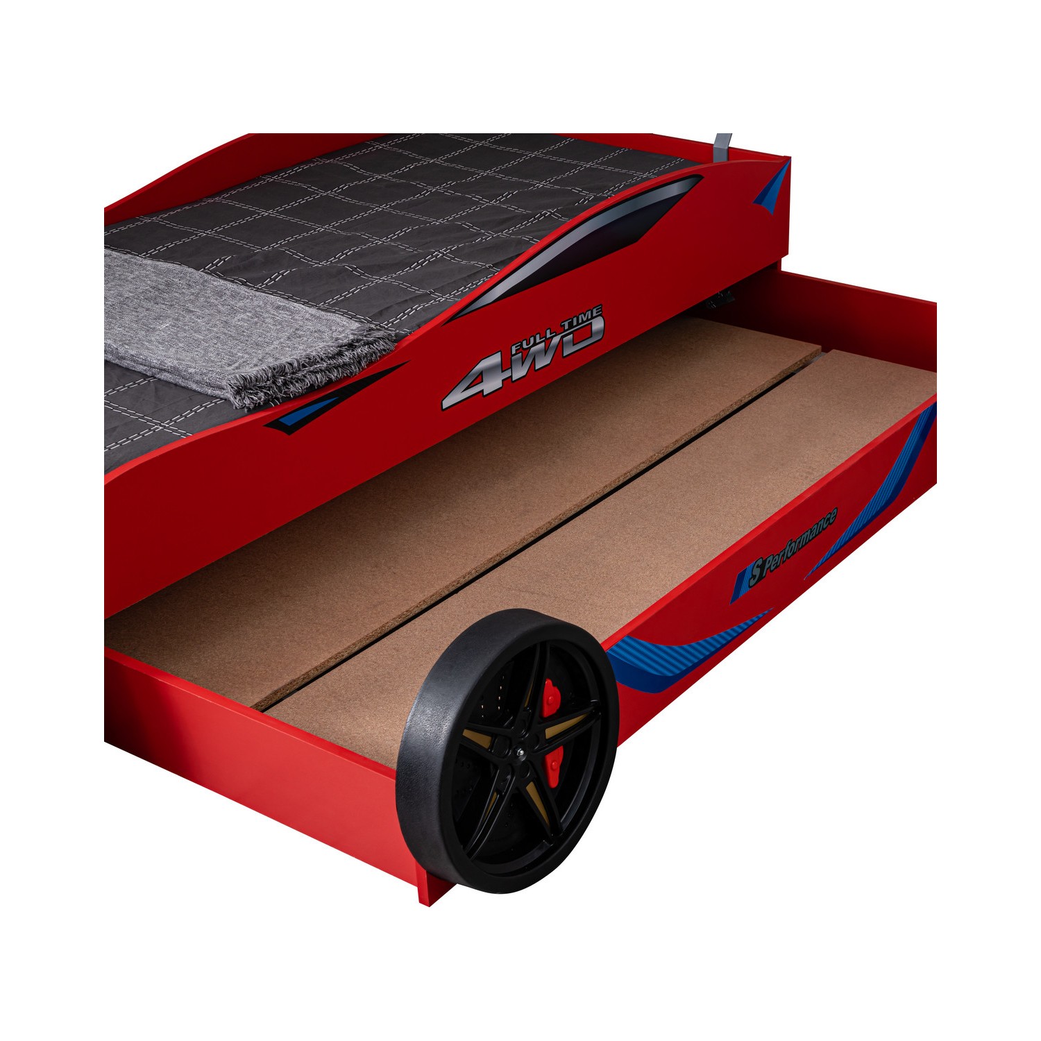 Setay Mercedes Rüzgarlıklı Yavrulu Arabalı Yatak, Kırmızı Setay Mercedes Rüzgarlıklı Yavrulu Arabalı Yatak, Kırmızı