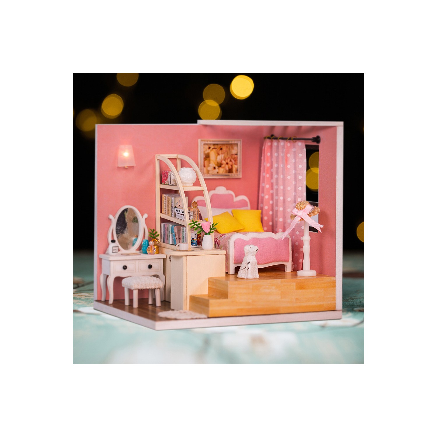 Buyfun Diy Oyuncak Bebek Evi Mobilyaları ile Minyatür