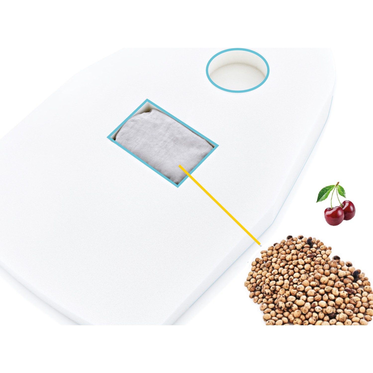 Babyjem Kiraz Çekirdekli Reflu Ve Düz Kafa Yastığı Mavi Fiyatı