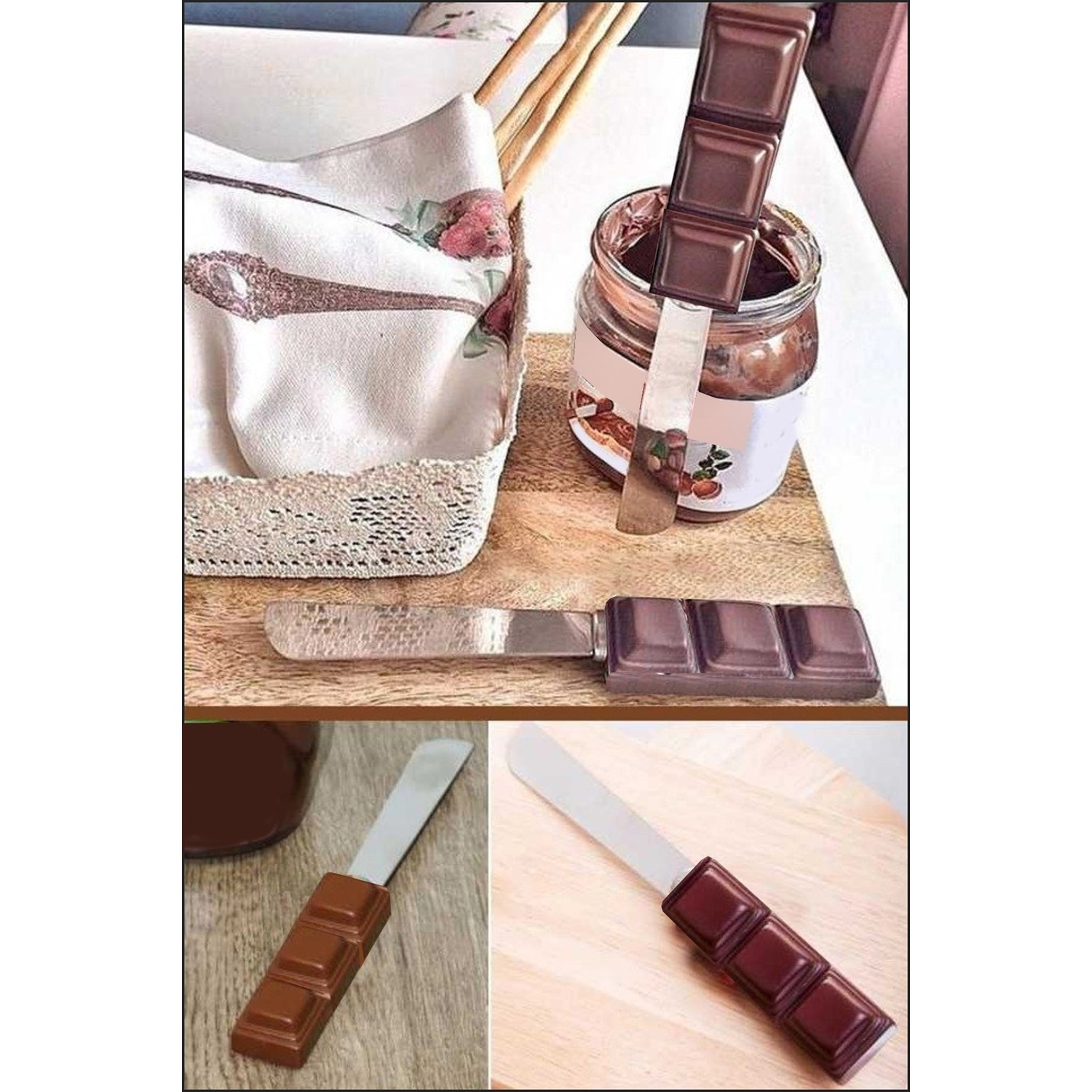 Sim Ev Mutfak Çikolata Saplı 18 cm Çokokrem/nutella Sürme Fiyatı