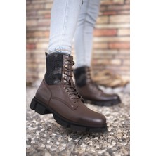 Riccon Erkek Bot Kahverengi Cilt Koku Yapmayan İç Astar ile Rahat Kullanım 0012149