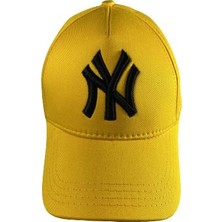 Moda Kızı Sarı Ny Newyork Yankees Şapka