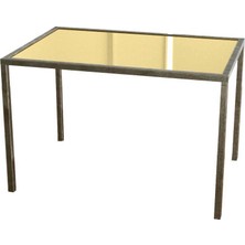 Evka Shiny Yan Sehpa - Eskitme Pirinç Ayak Ayna Tabla
