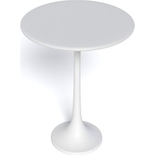 Evka Tulip Yan Sehpa Beyaz