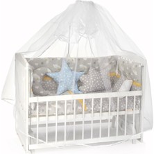 Sluupy Gri Figürlü Bebek Uyku Seti 60X120  (12 Parça)
