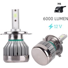 SpaceLed Far Ampulü - H4 -3000LMX2 -30W - Buz Mavisi - 12V/ LAAM707