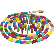 Joysmart Renkli Ahşap 304 Parça Domino Taşı