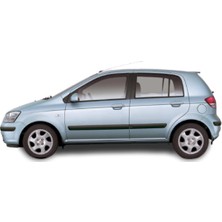 Blue Hyundai Getz ( 2002-2011 ) Paslanmaz Krom Cam Çıtası 6 Parça Blueoto