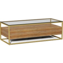 Evka Rate Orta Sehpa - Büyük Gold Statik