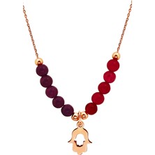 Argentum Concept Fatma'nın Eli Motifli Gümüş Tasarım Kolye