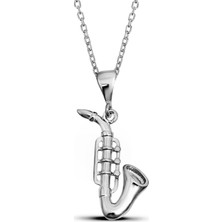 Argentum Concept Gümüş Saksafon Kolye