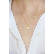 Argentum Concept I Harfi Altın Kaplamalı Gümüş Kolye