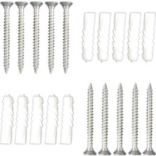 Azm Hırdavat Vidal ve Dübel Seti 25 Ad 6X60 Vida 10 mm Plastik Dübel