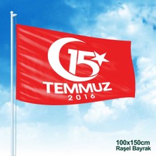 Asilmeydan 15 Temmuz Demokrasi Bayramı Sancağı Bayrak 100 x 150 cm