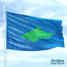 Asilmeydan Göktürk Imparatorluğu Bayrağı 17 Türk Devleti Bayrakları Yeşil Kurt Başı Göktürk