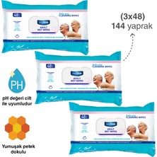 Deep Fresh Yetişkin Vücut Temizleme Mendili 3'lü Paket 144 Yaprak