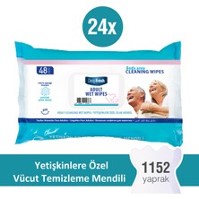 Deep Fresh Yetişkin Vücut Temizleme Mendili 24'lü Paket 1152 Yaprak