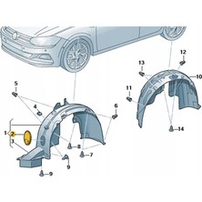 Volkswagen Polo Davlumbaz Kapagı Sol ve Sag Taraf Uyumludur  2GA805413